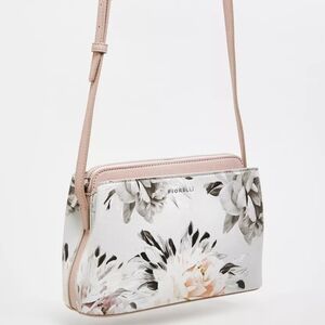 Fiorelli Floral Crossbody Bag - Cream and Pink